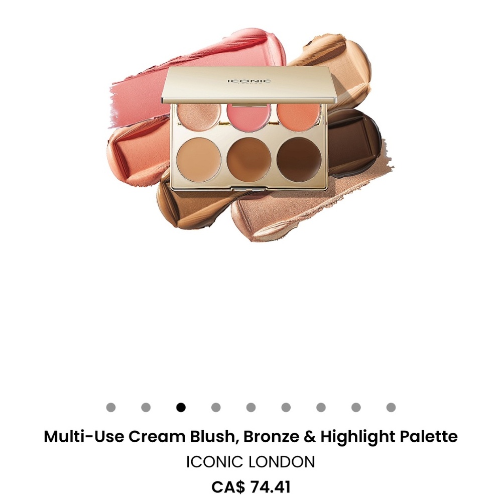 iconic London -The Multi-Use Blush, Bronze, and Highlight Cream Palette